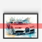 Preview: Poster Bugatti Ciron abstrakt Modell 1
